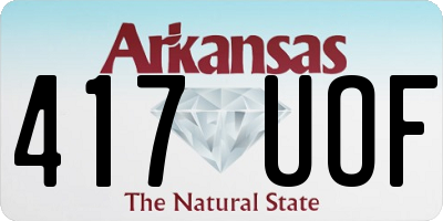 AR license plate 417UOF
