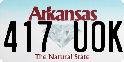 AR license plate 417UOK
