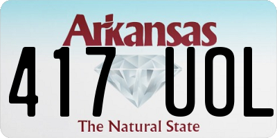 AR license plate 417UOL