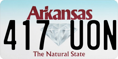 AR license plate 417UON