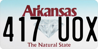 AR license plate 417UOX