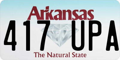 AR license plate 417UPA
