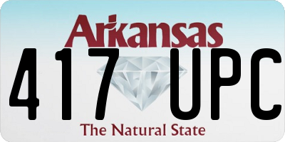 AR license plate 417UPC