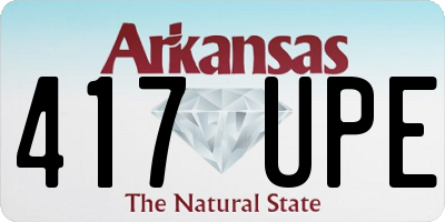 AR license plate 417UPE
