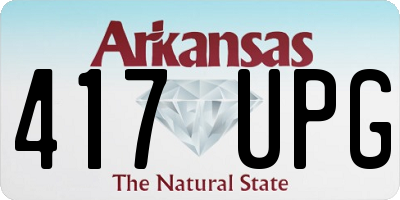 AR license plate 417UPG