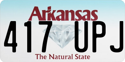 AR license plate 417UPJ