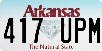 AR license plate 417UPM