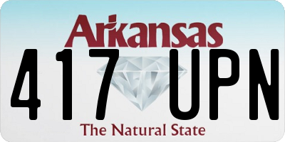 AR license plate 417UPN