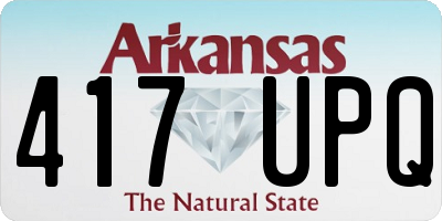AR license plate 417UPQ