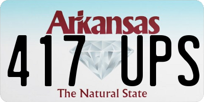 AR license plate 417UPS