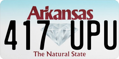 AR license plate 417UPU