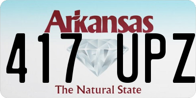 AR license plate 417UPZ
