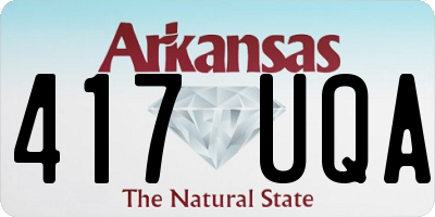 AR license plate 417UQA