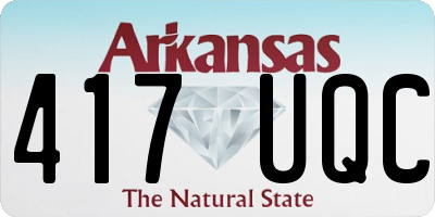 AR license plate 417UQC