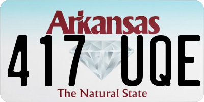 AR license plate 417UQE