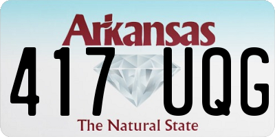AR license plate 417UQG