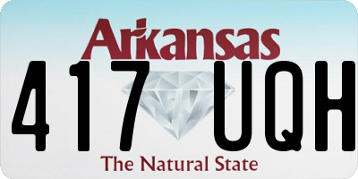 AR license plate 417UQH
