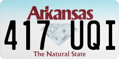 AR license plate 417UQI