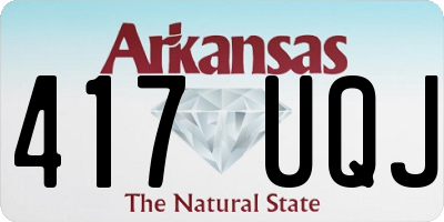 AR license plate 417UQJ