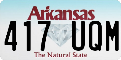 AR license plate 417UQM
