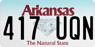 AR license plate 417UQN
