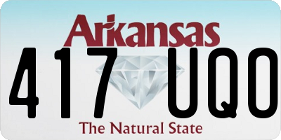 AR license plate 417UQO