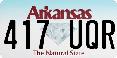 AR license plate 417UQR