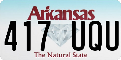 AR license plate 417UQU