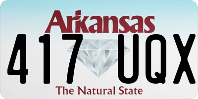AR license plate 417UQX