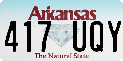 AR license plate 417UQY