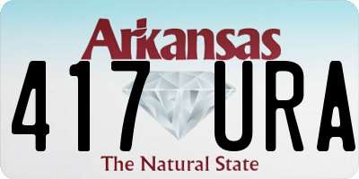 AR license plate 417URA