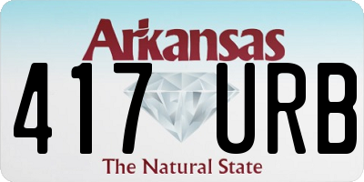 AR license plate 417URB