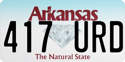 AR license plate 417URD