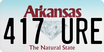 AR license plate 417URE