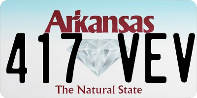 AR license plate 417VEV