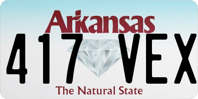 AR license plate 417VEX