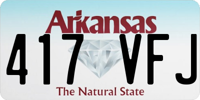 AR license plate 417VFJ