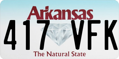 AR license plate 417VFK