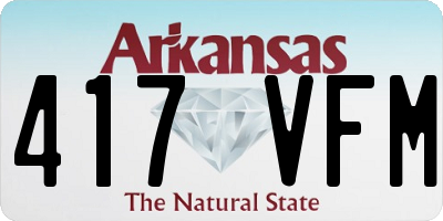 AR license plate 417VFM