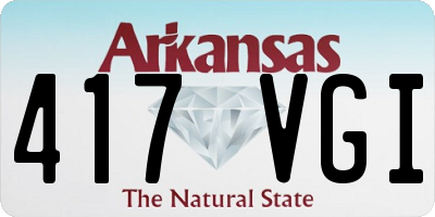 AR license plate 417VGI