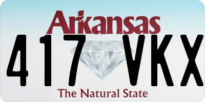 AR license plate 417VKX
