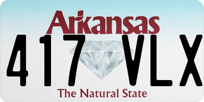 AR license plate 417VLX