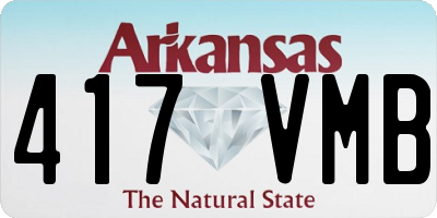 AR license plate 417VMB
