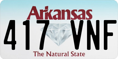 AR license plate 417VNF