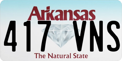 AR license plate 417VNS