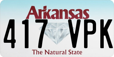 AR license plate 417VPK