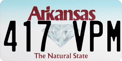 AR license plate 417VPM
