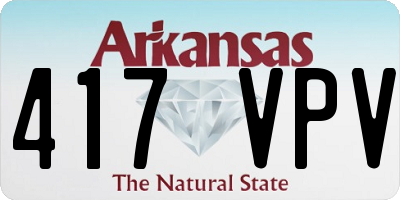 AR license plate 417VPV