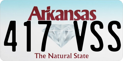 AR license plate 417VSS