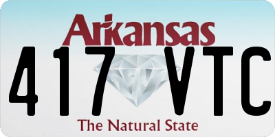 AR license plate 417VTC